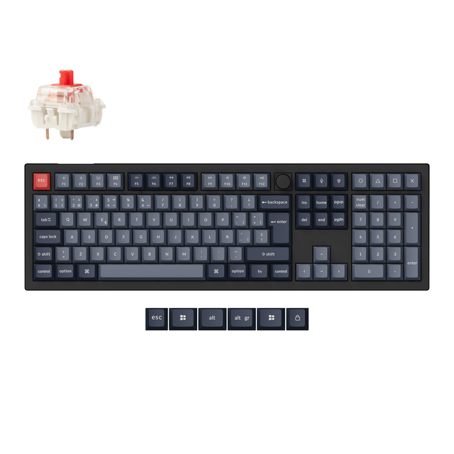 Collection de disposition ISO de clavier mécanique personnalisé sans fil Keychron V6 Max QMK