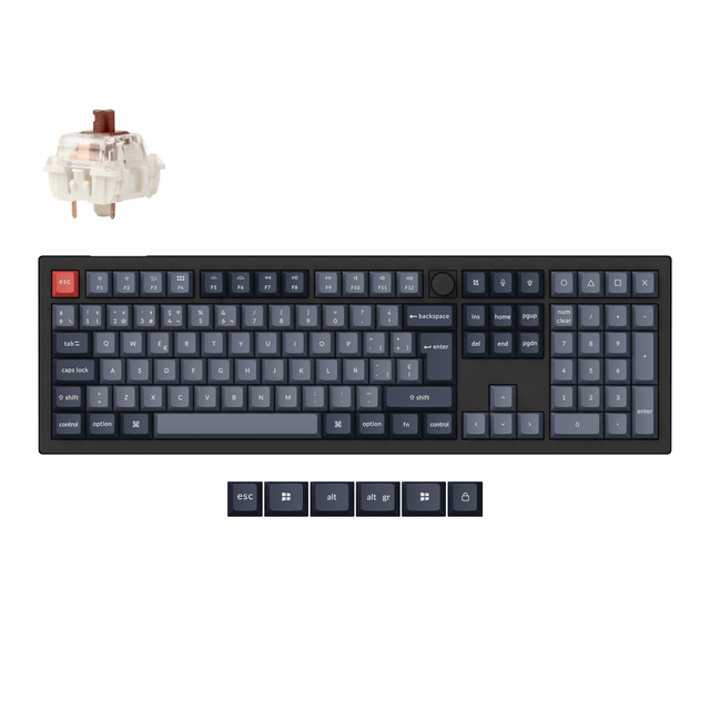 Collection de disposition ISO de clavier mécanique personnalisé sans fil Keychron V6 Max QMK