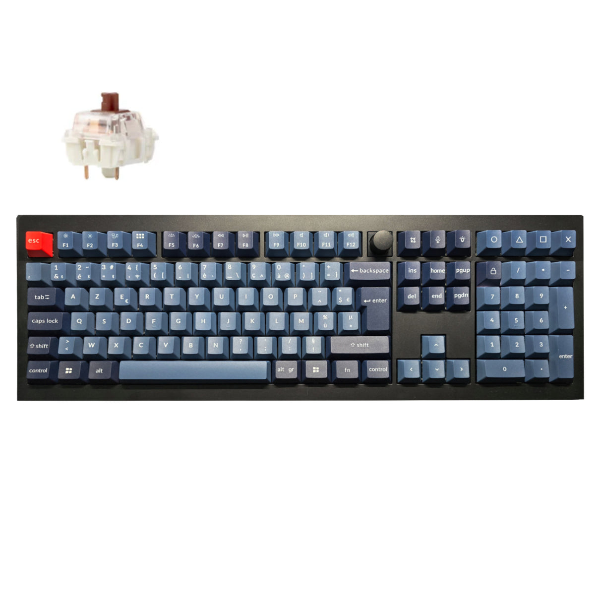 Collection de disposition ISO de clavier mécanique personnalisé sans fil Keychron V6 Max QMK