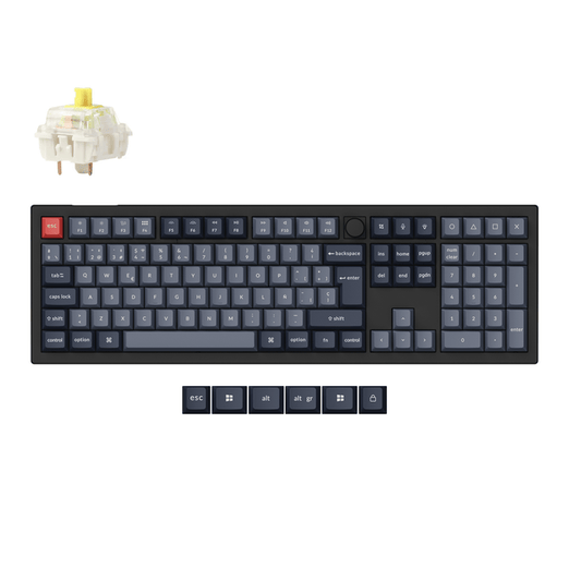 Keychron V6 Max QMK Wireless Custom Mechanical Keyboard ISO Layout Collection