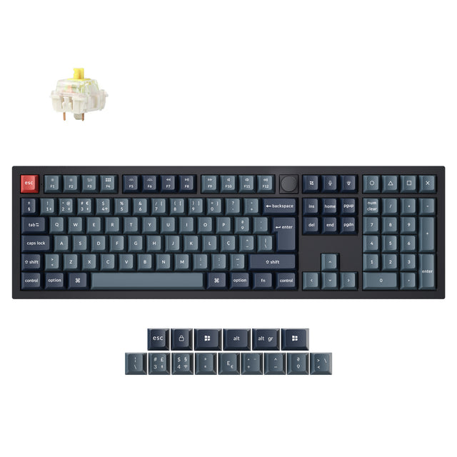 Collection de disposition ISO de clavier mécanique personnalisé sans fil Keychron V6 Max QMK