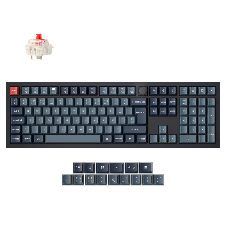 Collection de disposition ISO de clavier mécanique personnalisé sans fil Keychron V6 Max QMK
