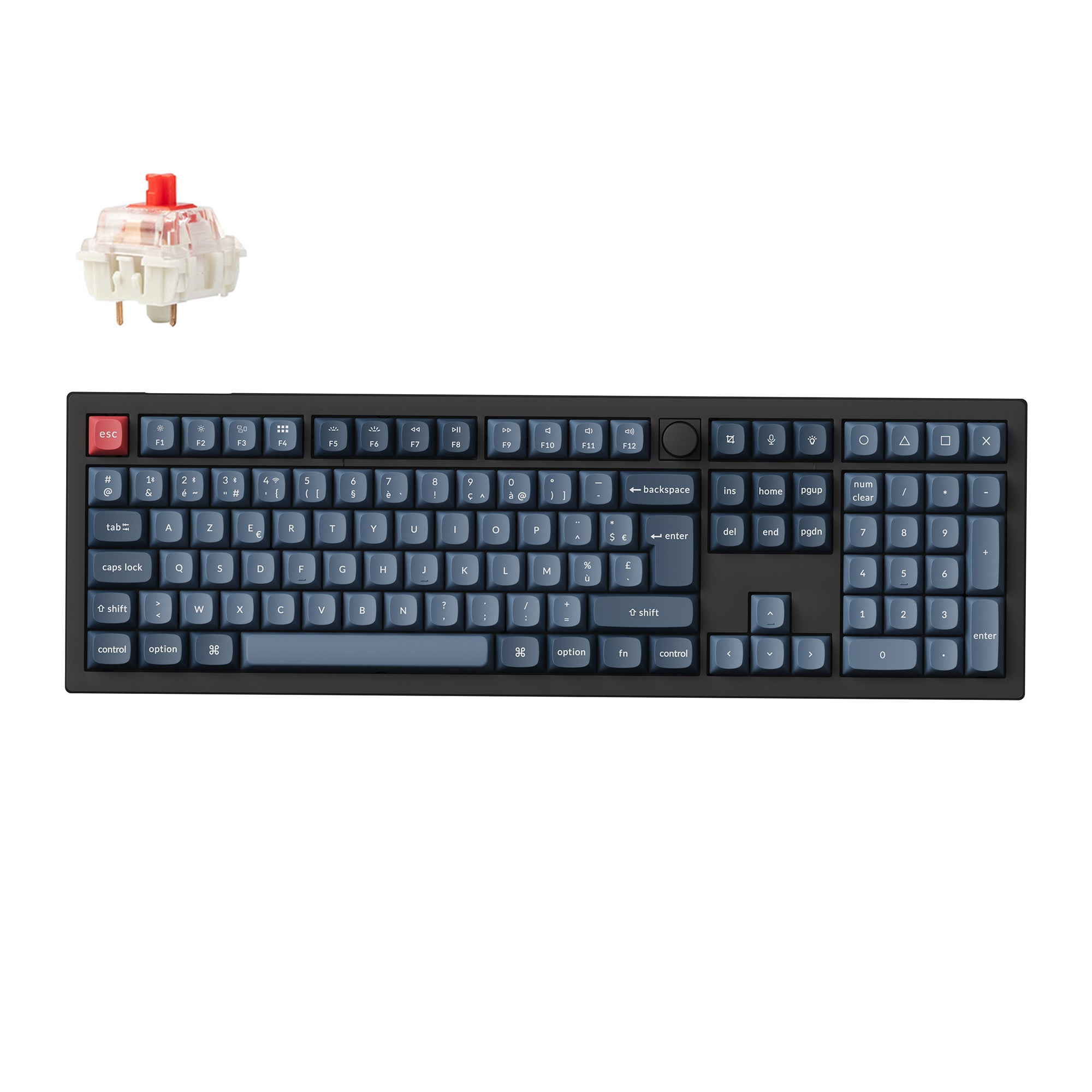 Clavier mécanique personnalisé sans fil Keychron V6 Max QMK Collection disposition ISO