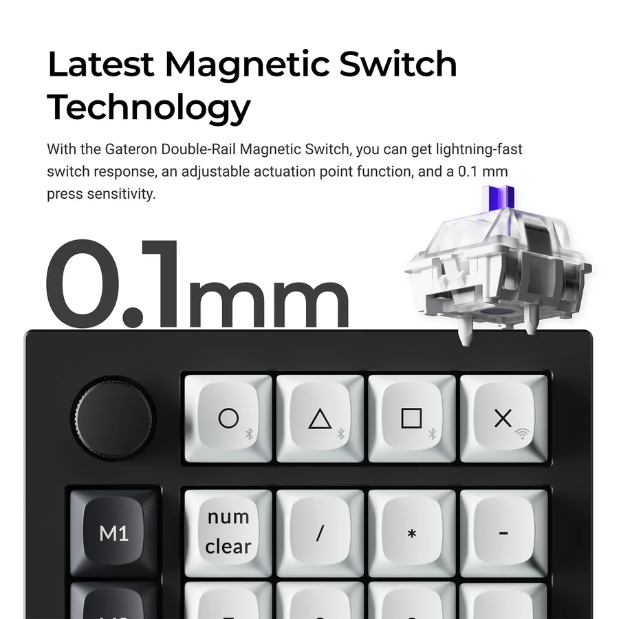 Keychron Q0 HE QMK Wireless Custom Number Pad