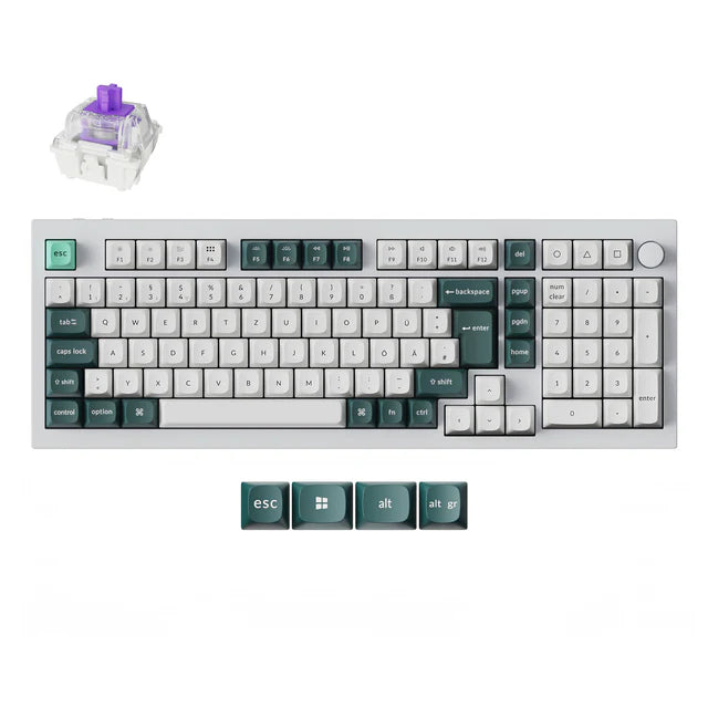Clavier personnalisé sans fil Keychron Q5 HE QMK Collection disposition ISO