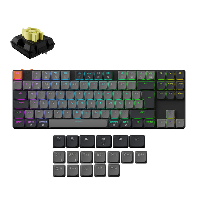 Keychron K1 QMK Wireless Mechanical Keyboard ISO Layout - Version 6