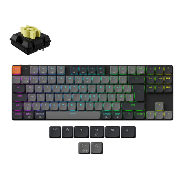 Keychron K1 QMK Wireless Mechanical Keyboard ISO Layout - Version 6