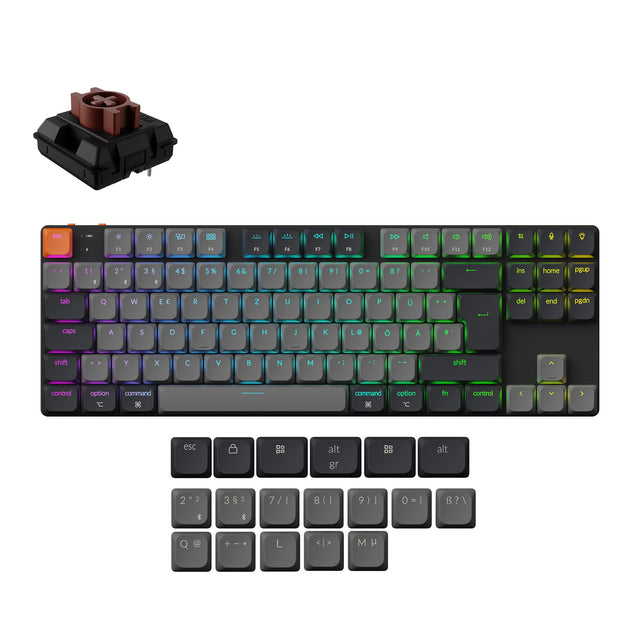 Keychron K1 QMK Wireless Mechanical Keyboard ISO Layout - Version 6