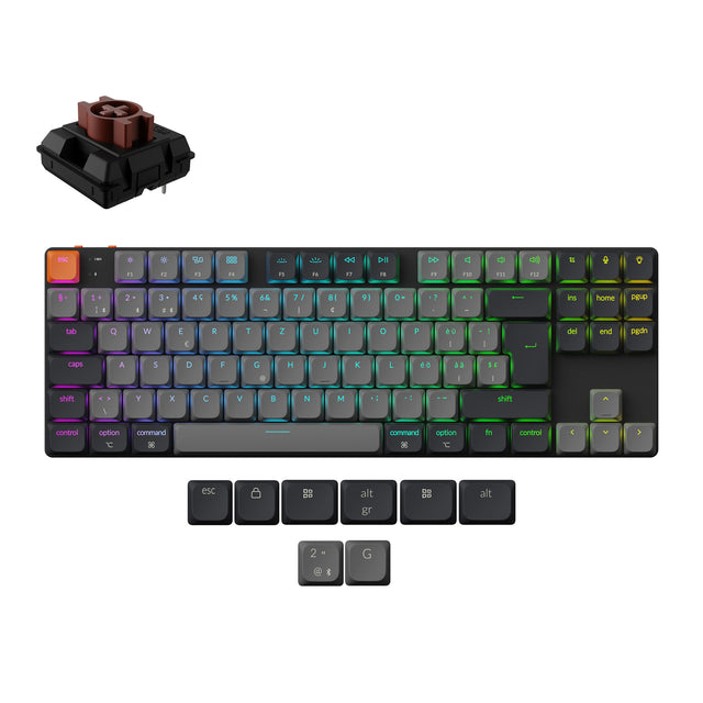 Keychron K1 QMK Wireless Mechanical Keyboard ISO Layout - Version 6