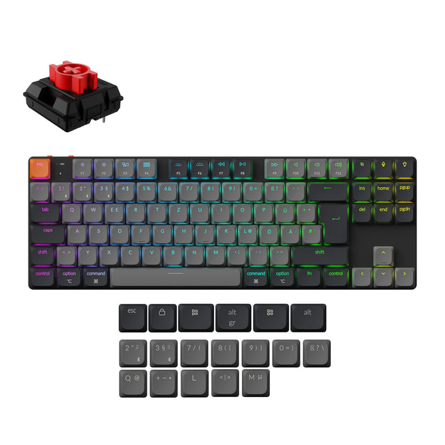 Keychron K1 QMK Wireless Mechanical Keyboard ISO Layout - Version 6