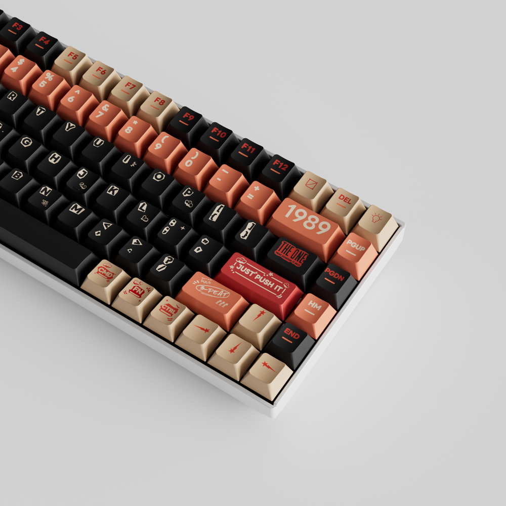 Poster - Ensemble complet de touches PBT teintes par sublimation Cherry Profile