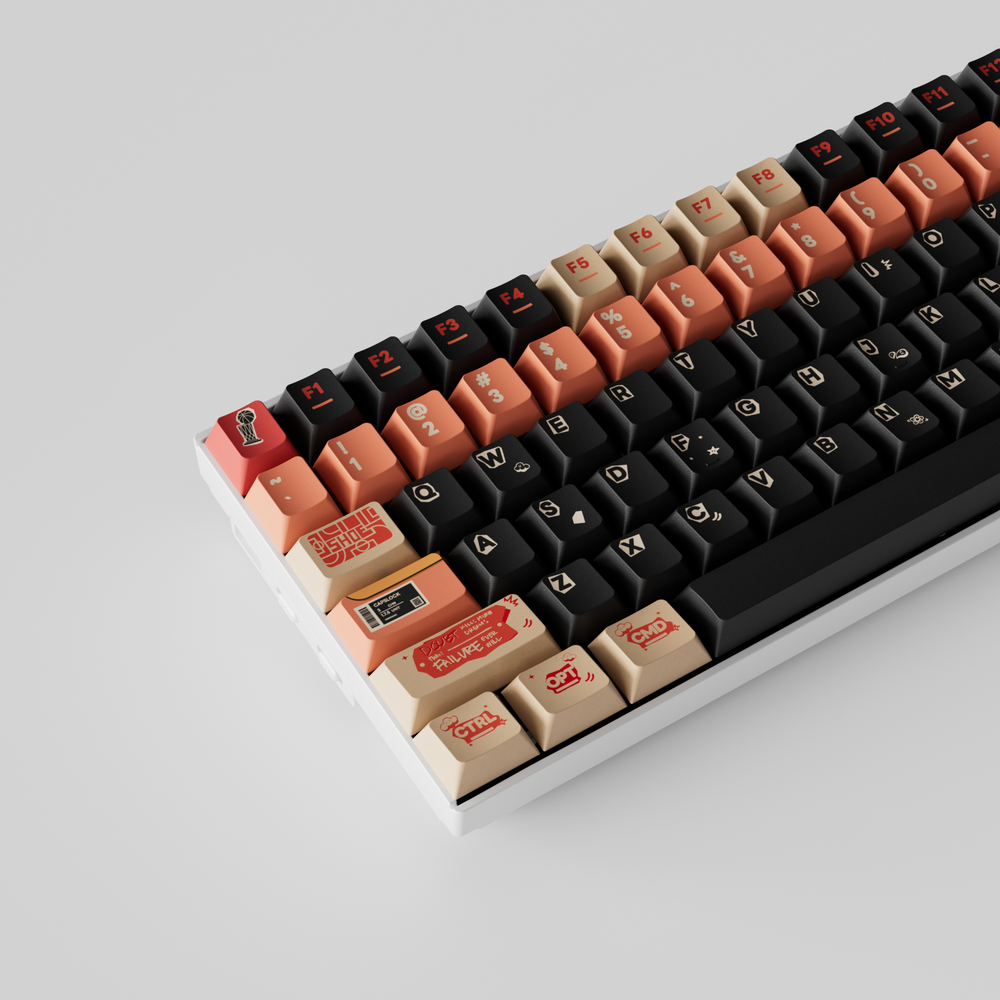 Poster - Ensemble complet de touches PBT teintes par sublimation Cherry Profile
