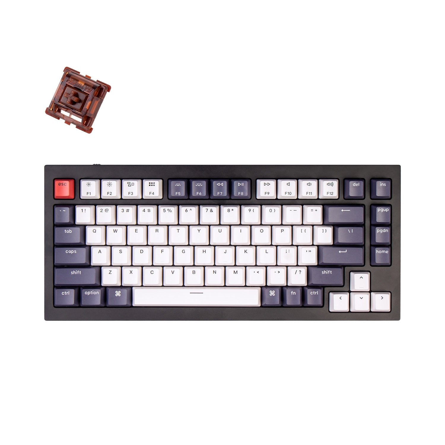 Clavier mécanique personnalisé filaire Keychron Q1 QMK (disposition US ANSI)
