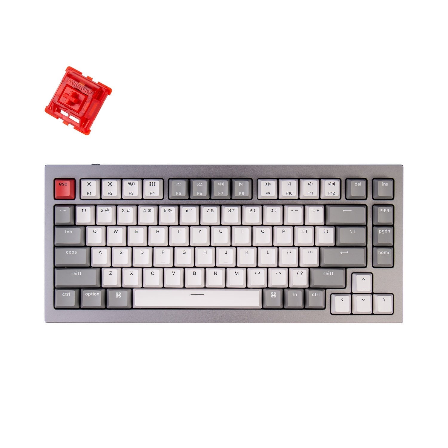 Clavier mécanique personnalisé filaire Keychron Q1 QMK (disposition US ANSI)