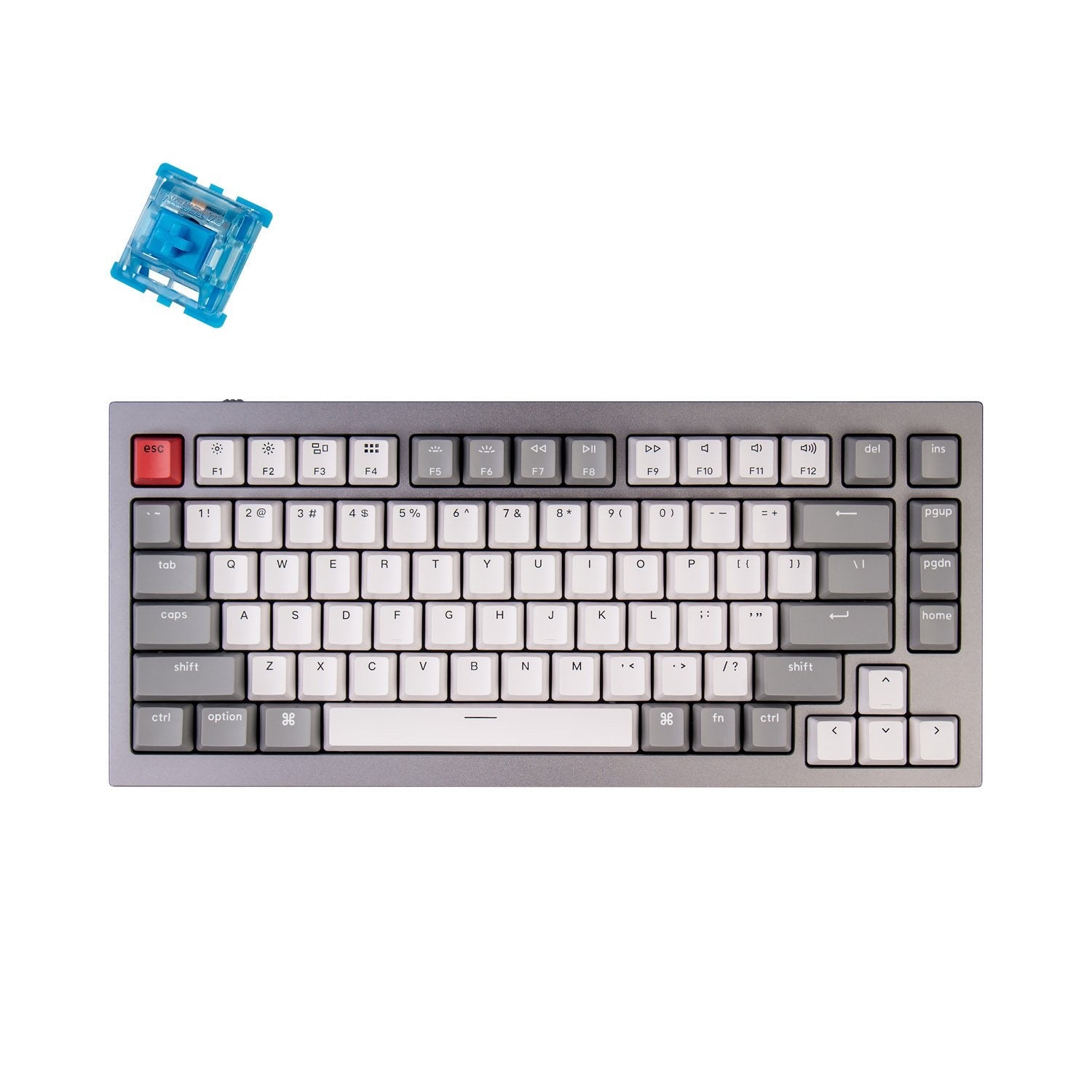 Clavier mécanique personnalisé filaire Keychron Q1 QMK (disposition US ANSI)