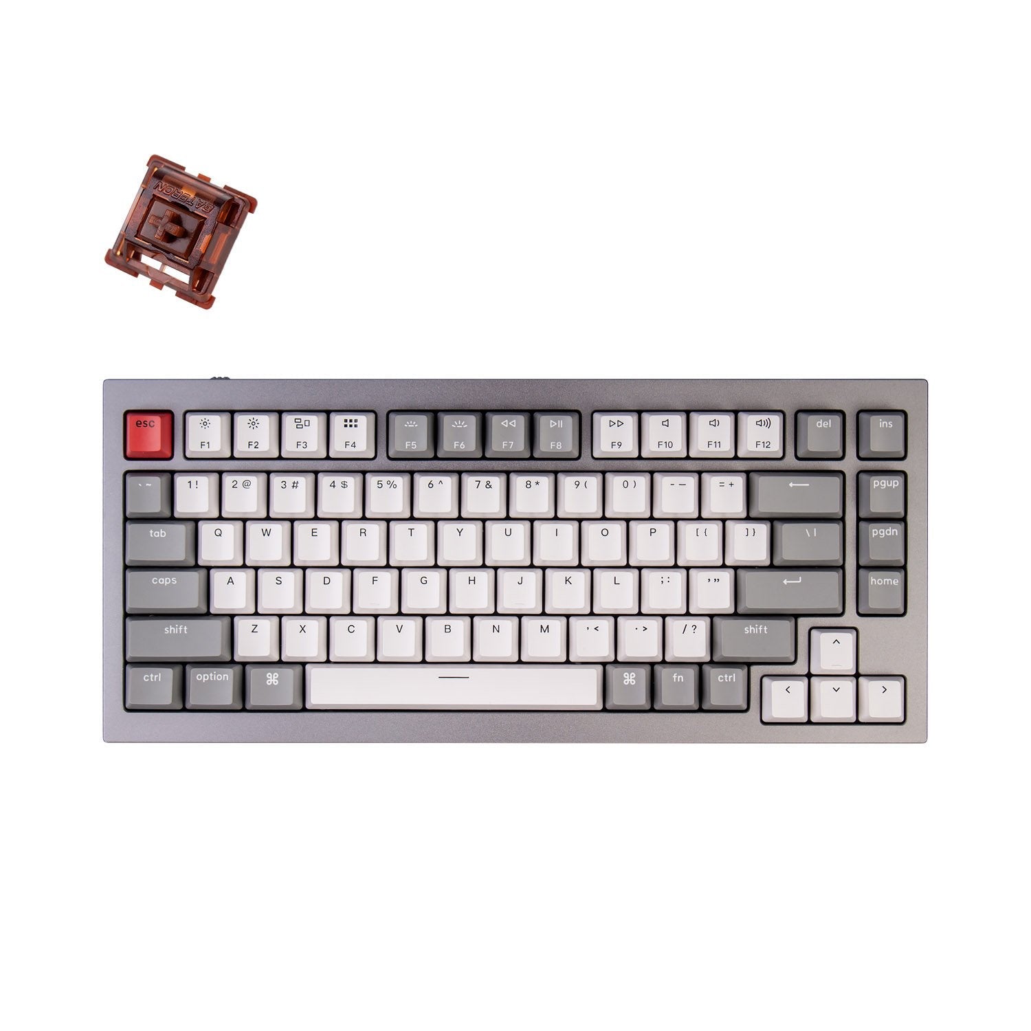 Clavier mécanique personnalisé filaire Keychron Q1 QMK (disposition US ANSI)