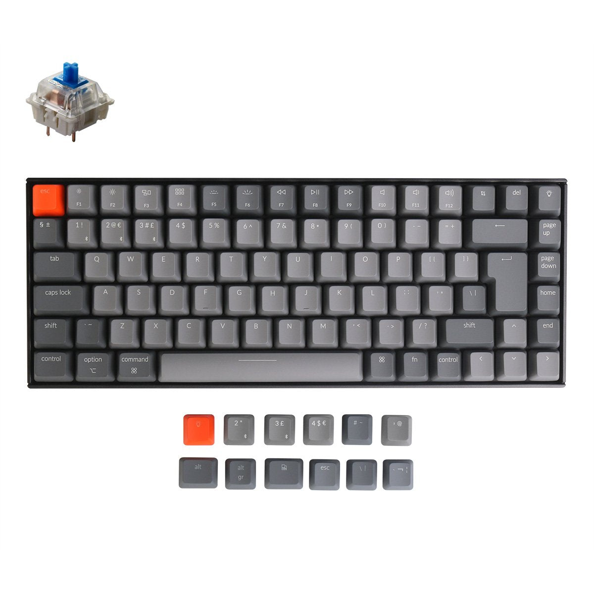 Keychron K2 Wireless Mechanical Keyboard (UK ISO Layout) - Version 2 ...