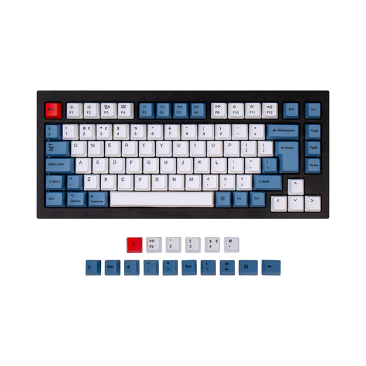 ISO Q1 & Q1 Pro & V1 & K2 & K2 Pro OEM Dye-Sub PBT Keycap Set - Bleu