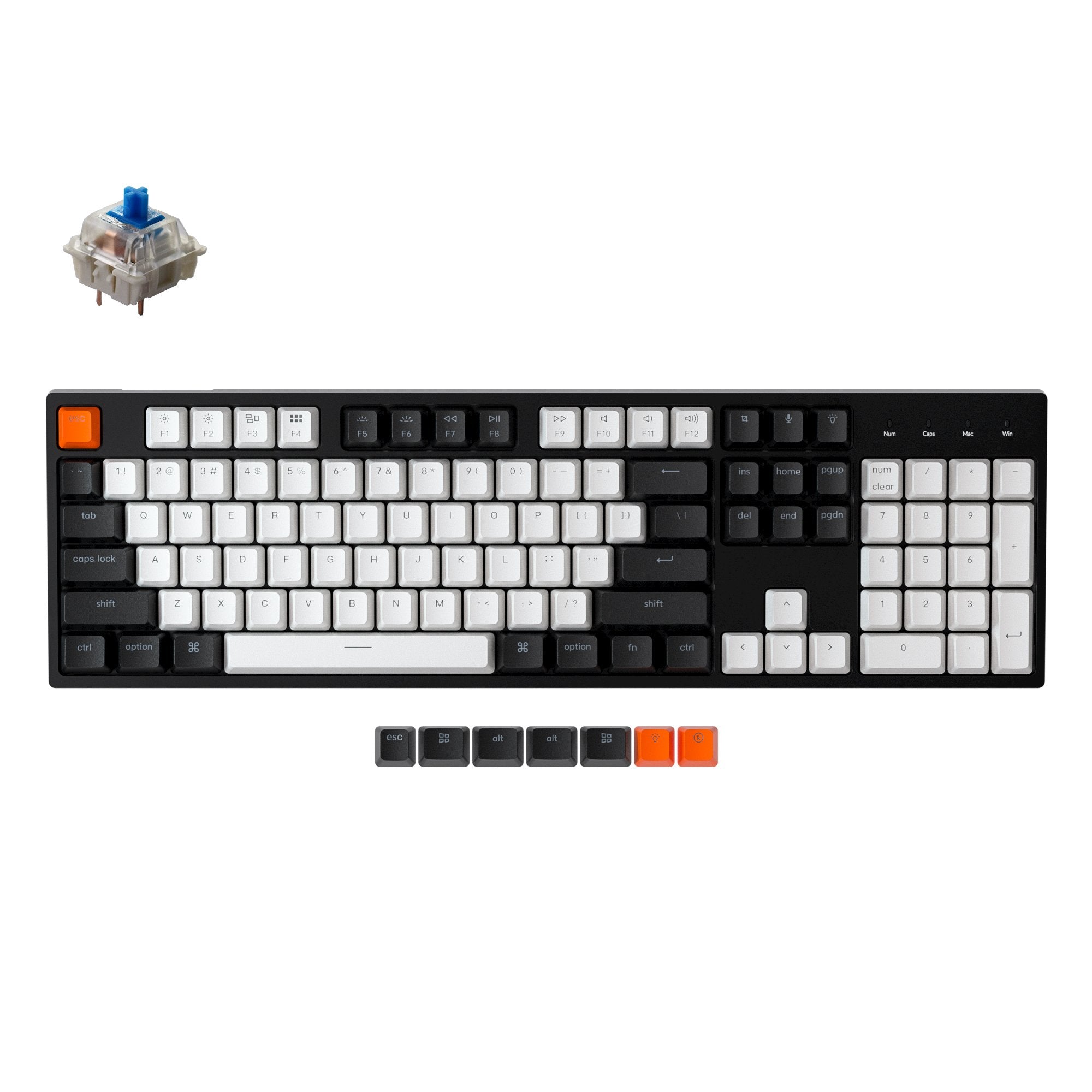 Clavier mécanique filaire Keychron C2 (disposition US ANSI)