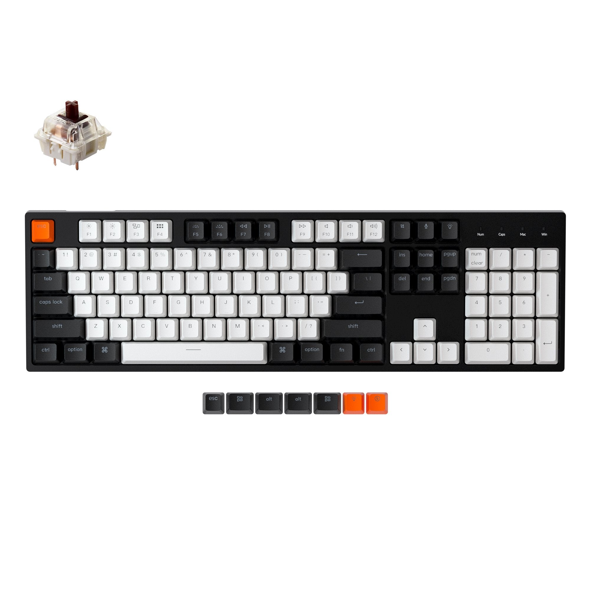 Clavier mécanique filaire Keychron C2 (disposition US ANSI)