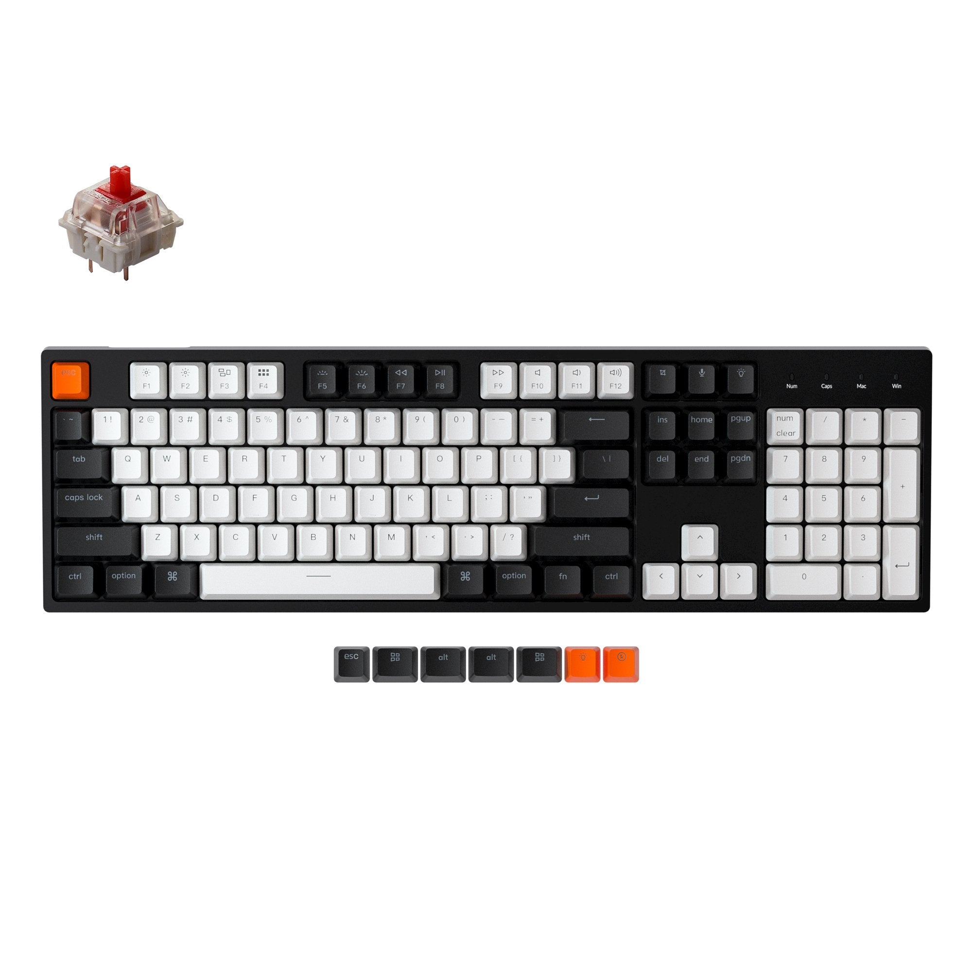 Clavier mécanique filaire Keychron C2 (disposition US ANSI)