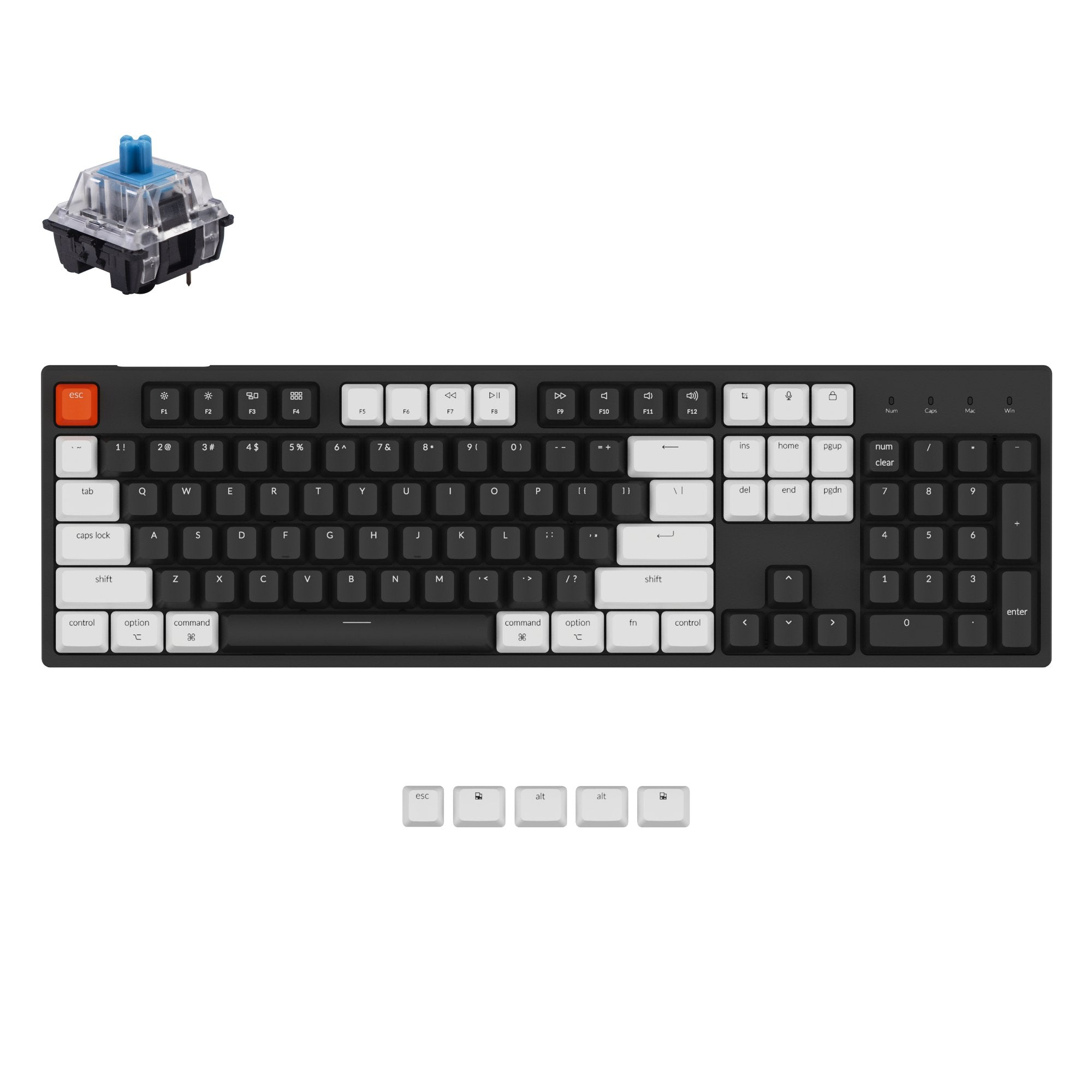 Clavier mécanique filaire Keychron C2 (disposition US ANSI)
