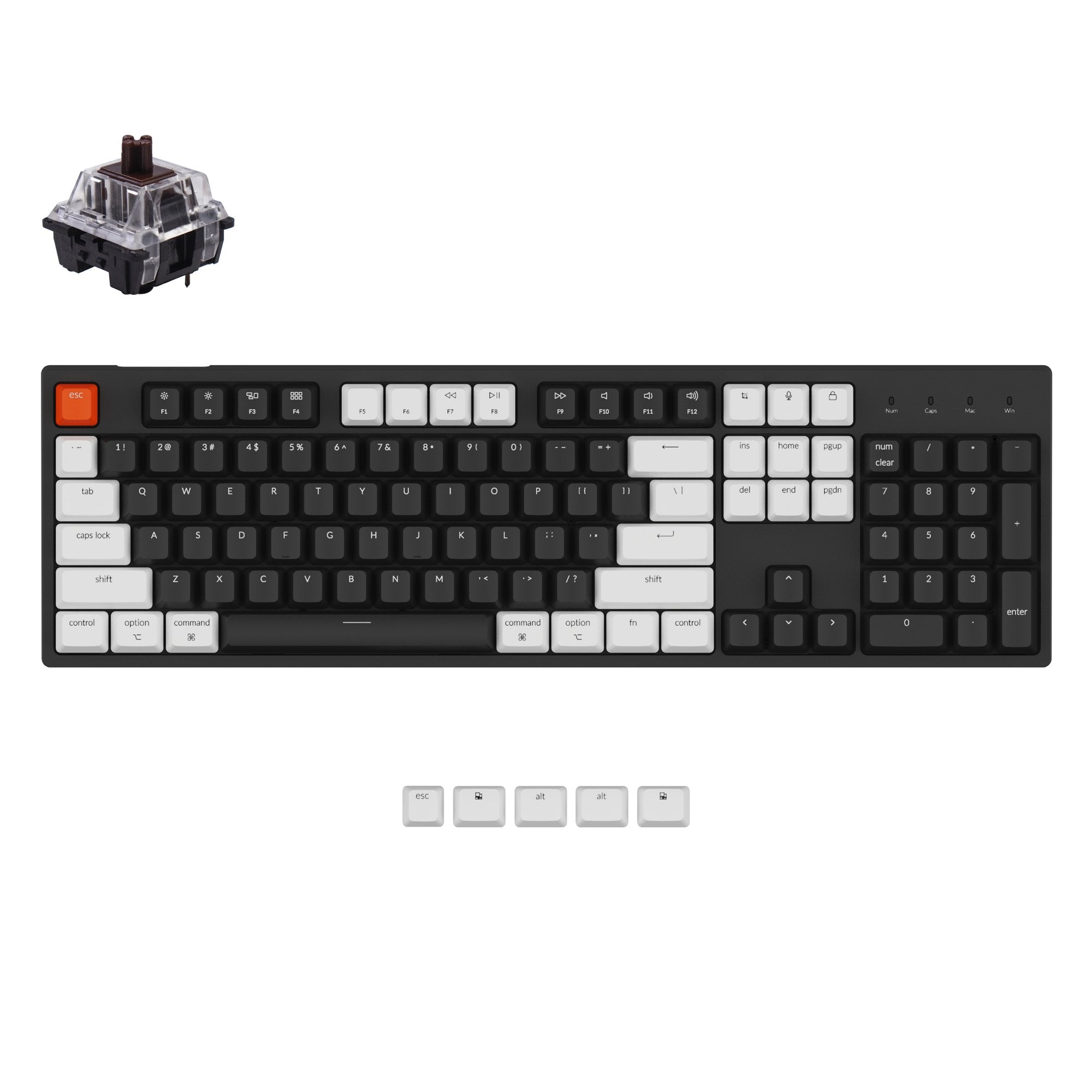 Clavier mécanique filaire Keychron C2 (disposition US ANSI)