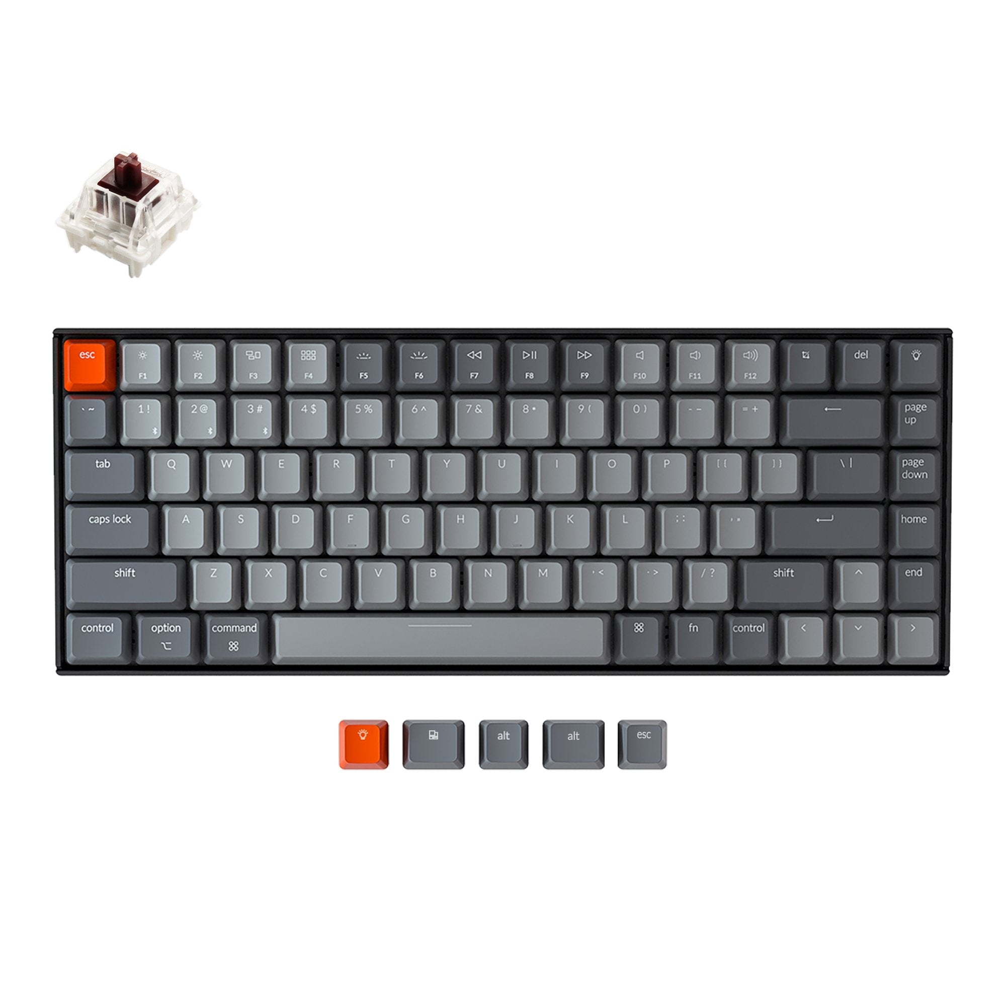 Keychron K5 Max Clavier Mécanique sans Fil Ultra-Mince, programmable QMK/Via, 3 Modes Bluetooth/2.4 GHz/Filaire avec LED Blanc, Low Profile Gateron Red Switch, Capuchons de Touches PBT Keychron K5 Max Clavier Mécanique sans Fil Ultra-Mince, programmable QMK/Via, 3 Modes Bluetooth/2.4 GHz/Filaire avec LED Blanc, Low Profile Gateron Red Switch, Capuchons de Touches PBT
