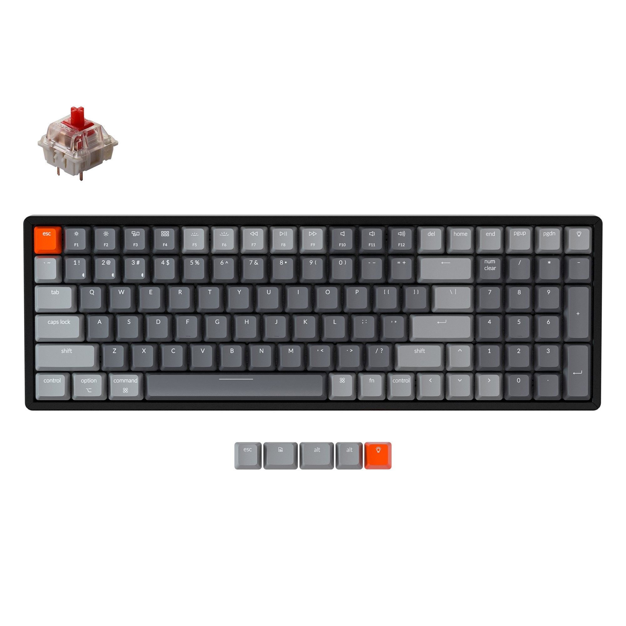 Percent Layout Keychron K8Pro Tenkeyless Wireless Mechanical Keyboard (UK ISO Layout ...