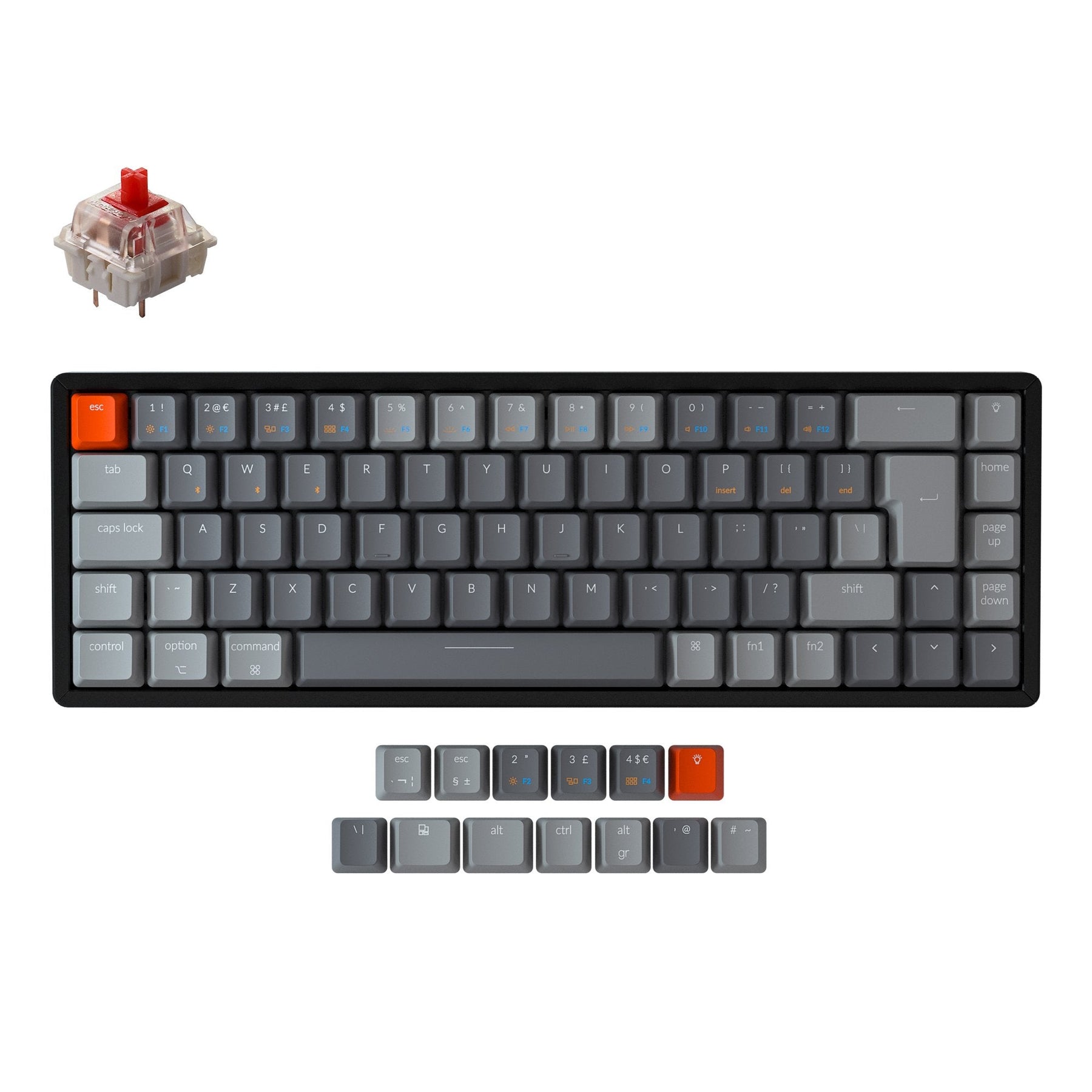 Keychron Mac Layout Keychron K6 Wireless Mechanical Keyboard (UK ISO Layout)