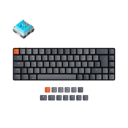 Clavier mécanique sans fil ultra-fin Keychron K7 (disposition ISO britannique)