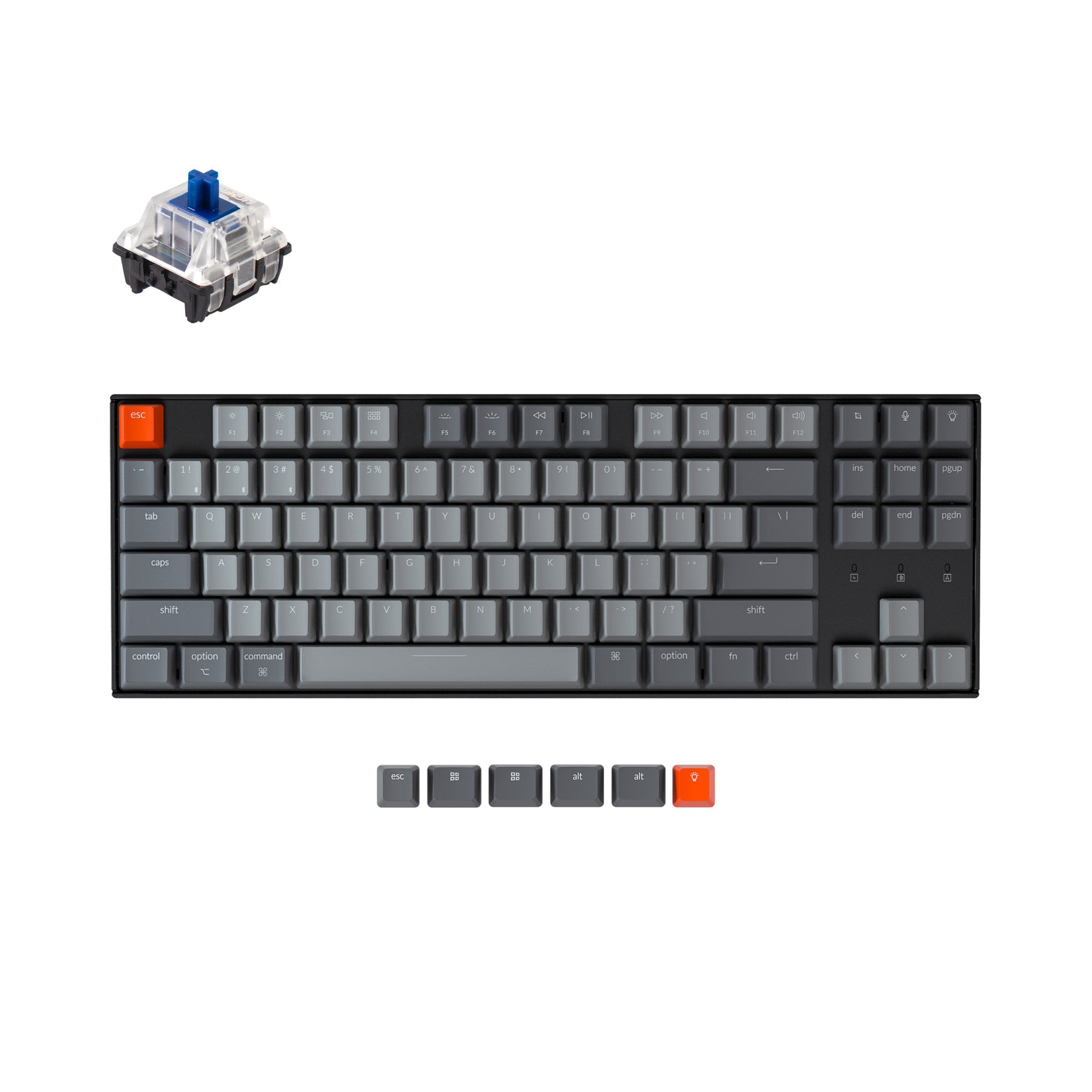 Clavier mécanique sans fil Keychron K8 (disposition US ANSI)