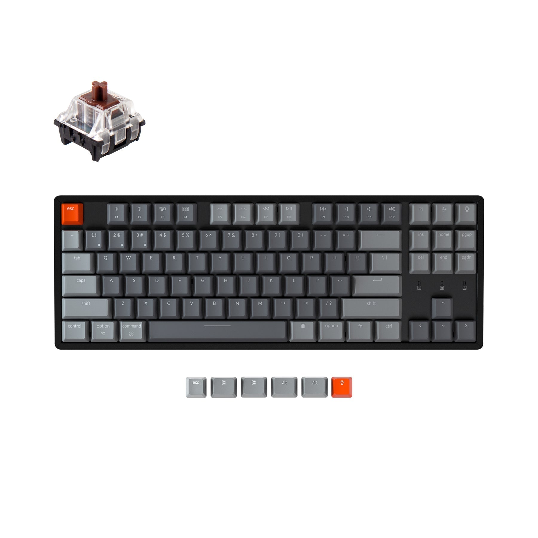 Clavier mécanique sans fil Keychron K8 (disposition US ANSI)