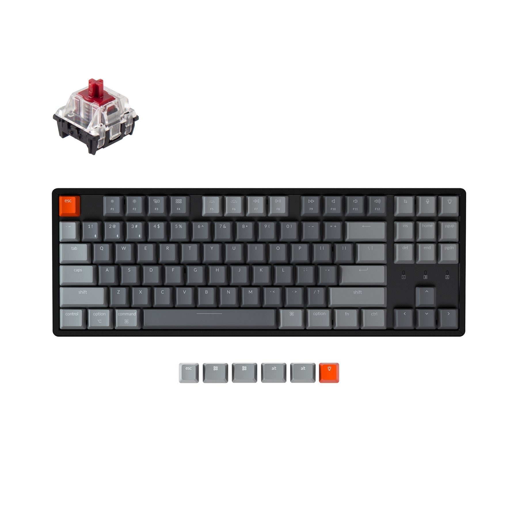 Clavier mécanique sans fil Keychron K8 (disposition US ANSI)