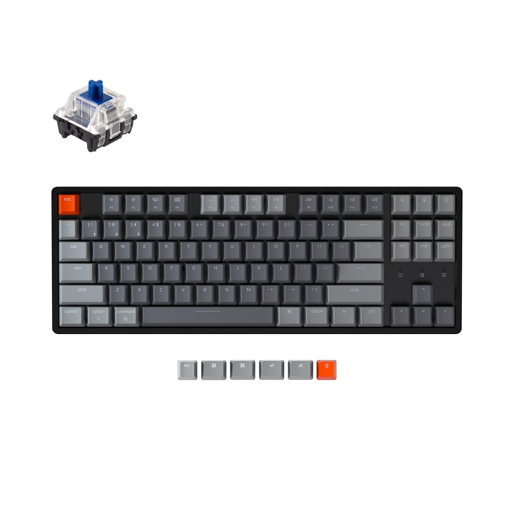 Clavier mécanique sans fil Keychron K8 (disposition US ANSI)