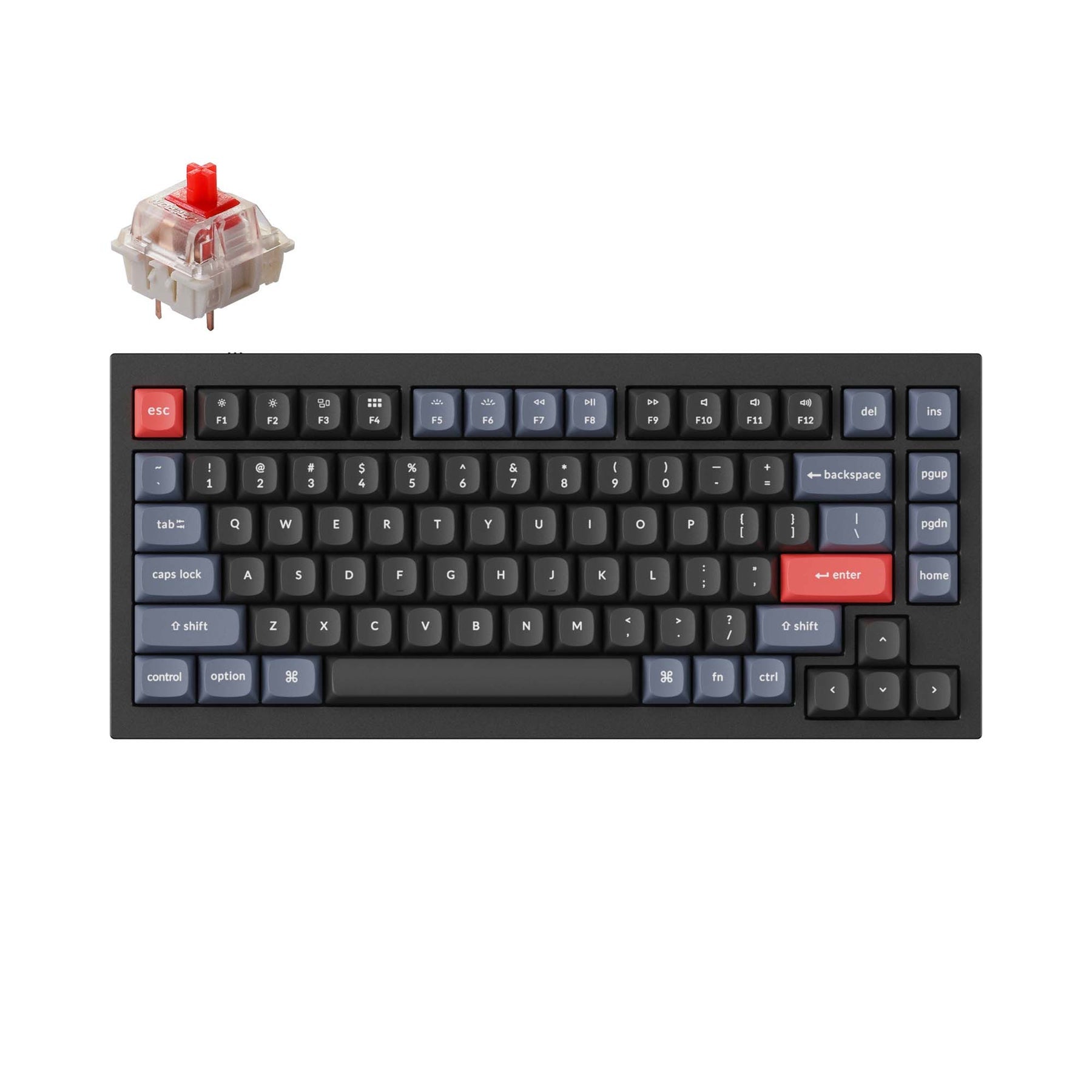 Clavier mécanique personnalisé filaire Keychron Q1 QMK - Version 2 (disposition US ANSI)