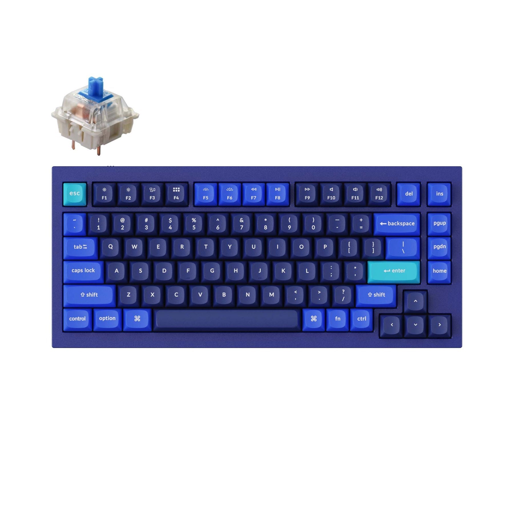 Clavier mécanique personnalisé filaire Keychron Q1 QMK - Version 2 (disposition US ANSI)