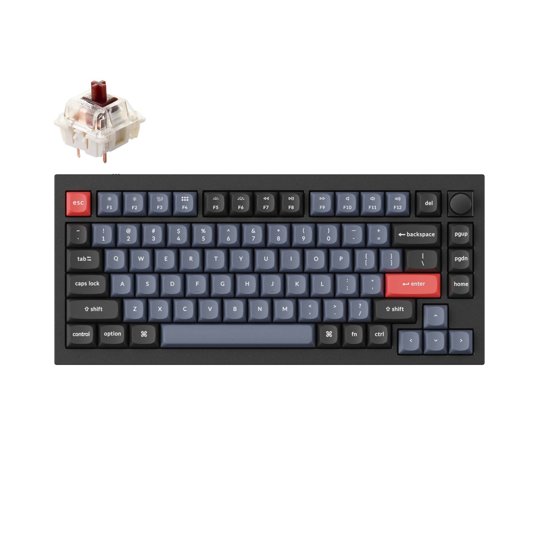 Clavier mécanique personnalisé filaire Keychron Q1 QMK - Version 2 (disposition US ANSI)