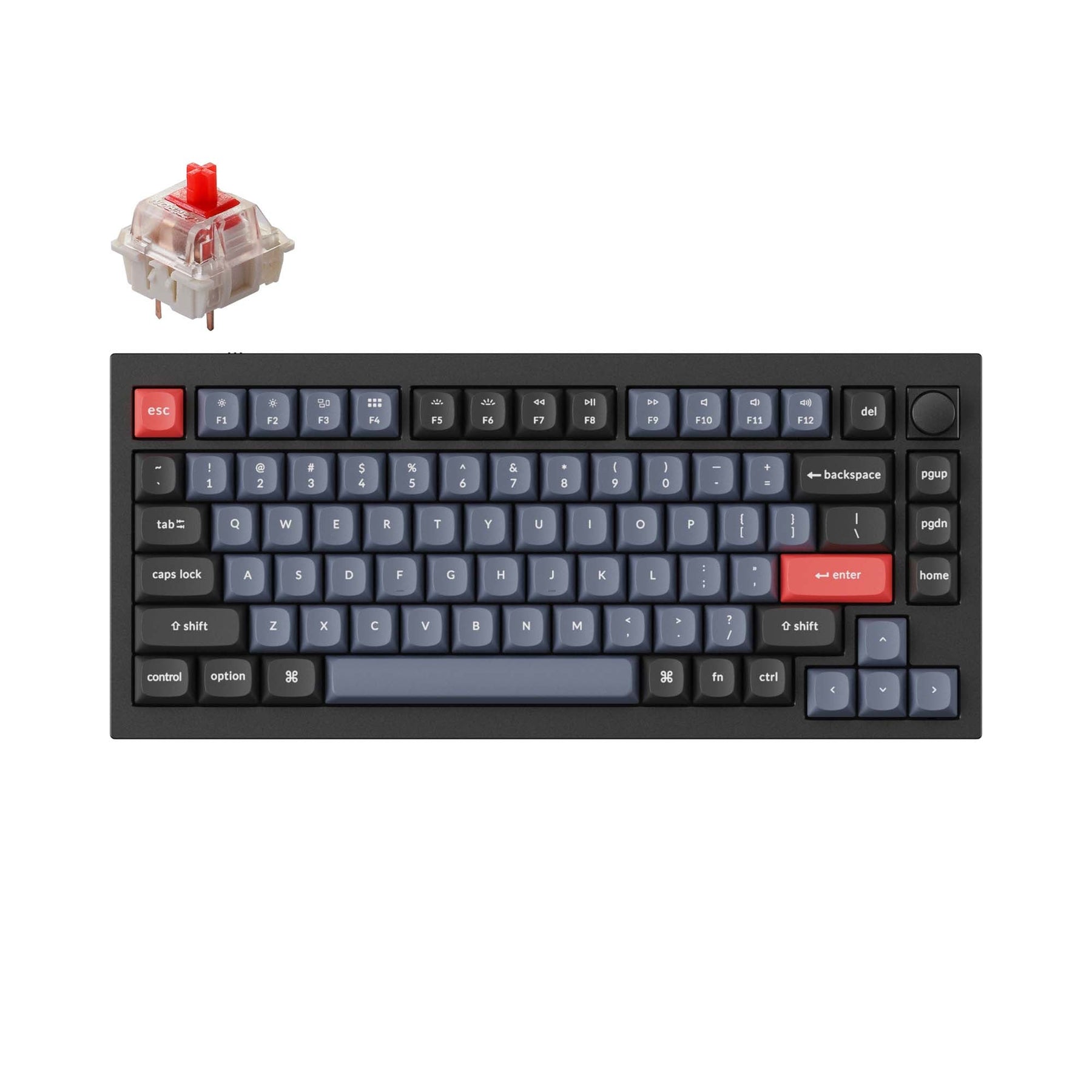 Clavier mécanique personnalisé filaire Keychron Q1 QMK - Version 2 (disposition US ANSI)