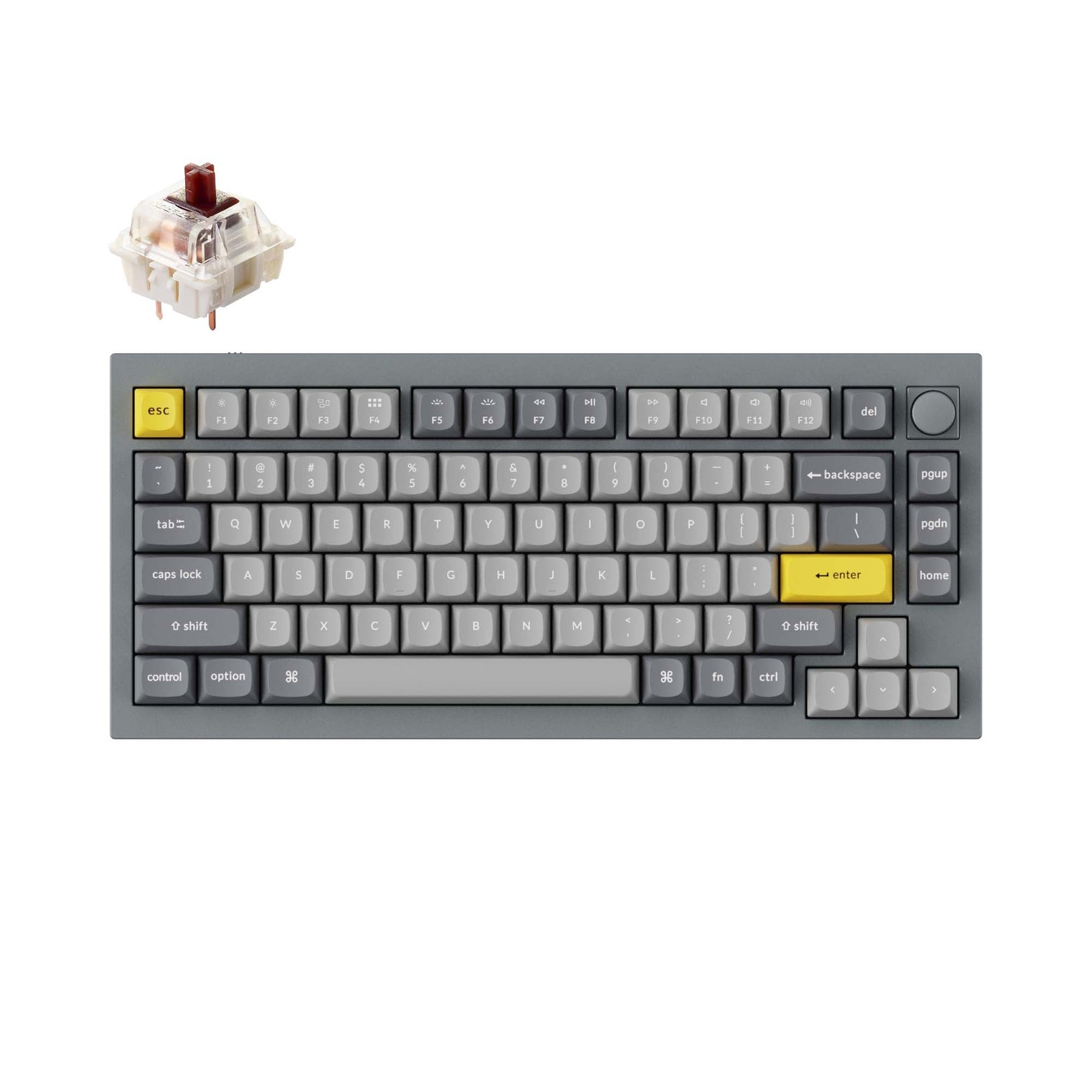 Clavier mécanique personnalisé filaire Keychron Q1 QMK - Version 2 (disposition US ANSI)