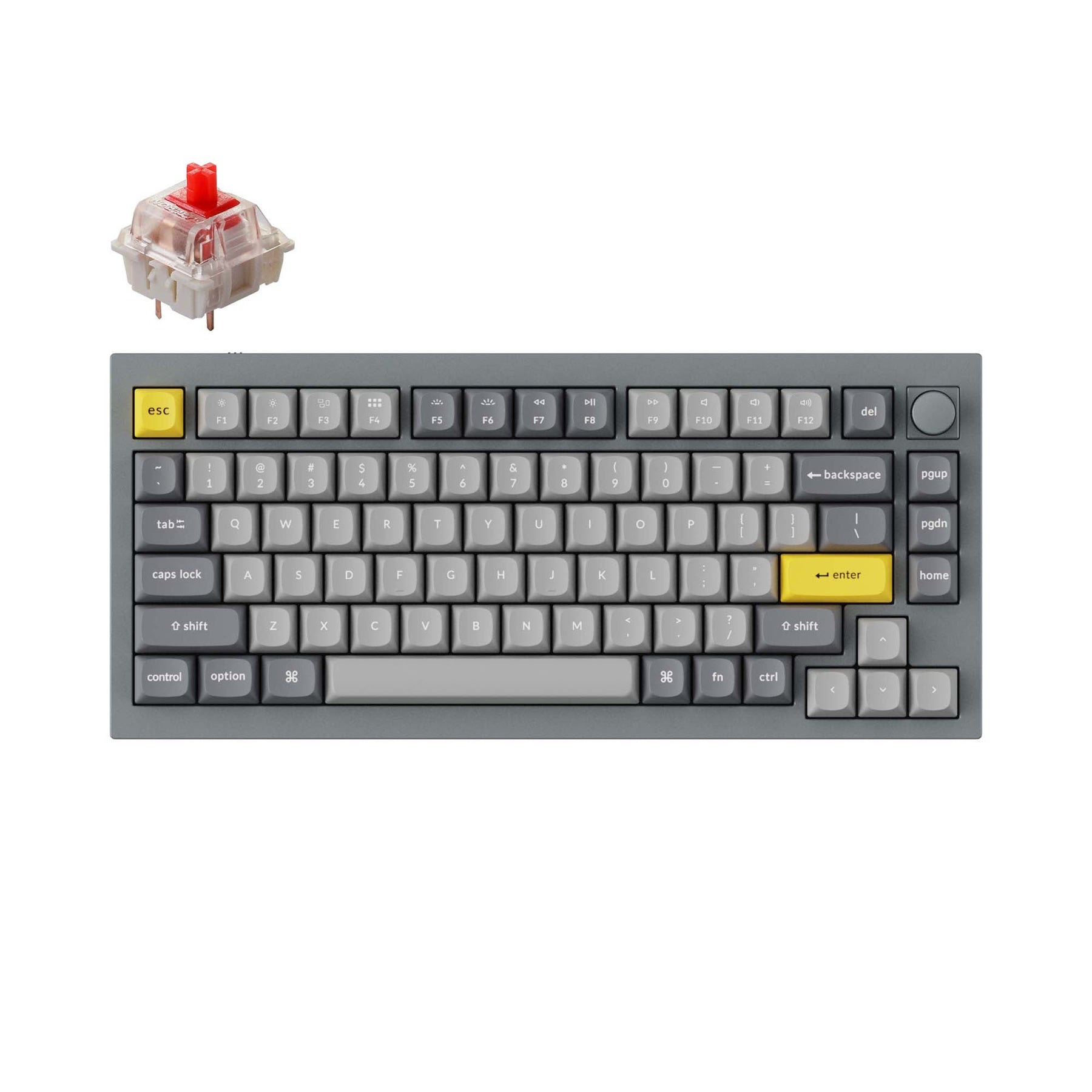 Clavier mécanique personnalisé filaire Keychron Q1 QMK - Version 2 (disposition US ANSI)