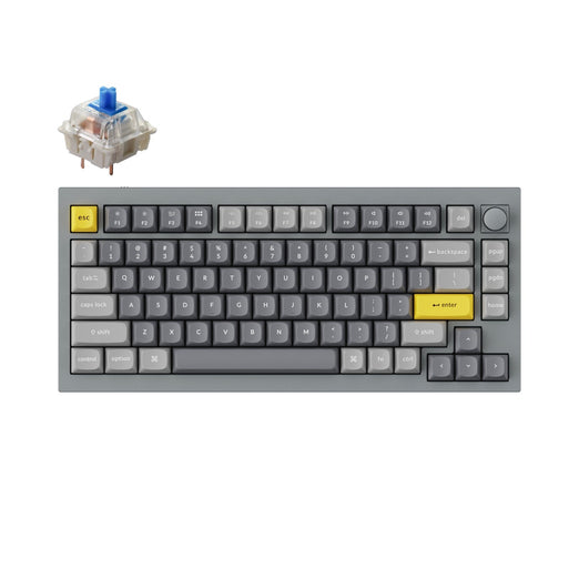 Clavier mécanique personnalisé filaire Keychron Q1 QMK - Version 2 (disposition US ANSI)