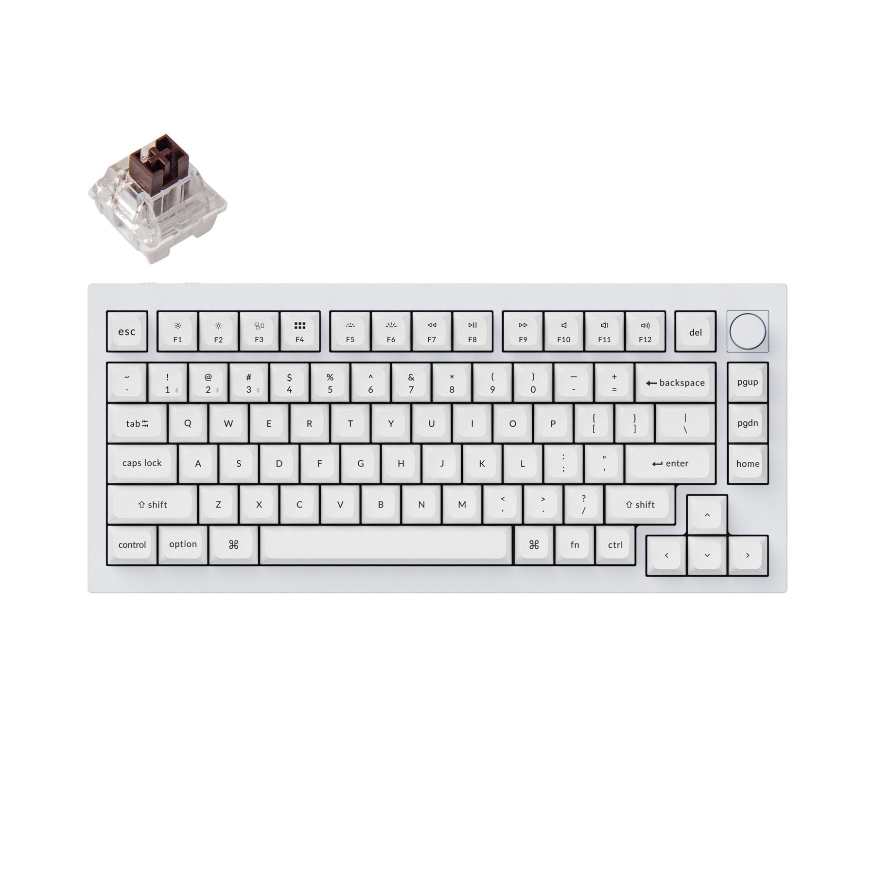 Clavier mécanique personnalisé sans fil Keychron Q1 Pro QMK/VIA (disposition US ANSI)