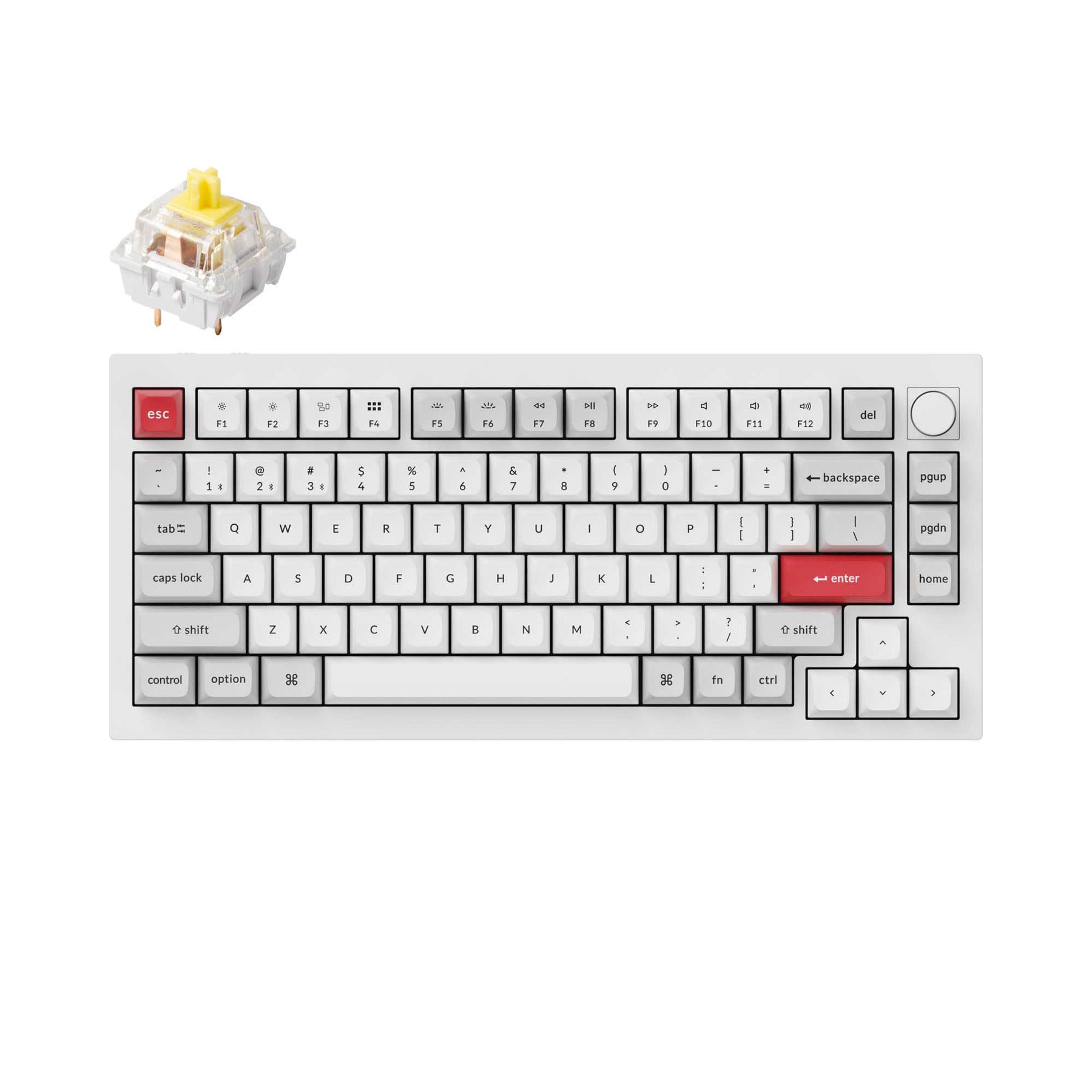 Clavier mécanique personnalisé sans fil Keychron Q1 Pro QMK/VIA (disposition US ANSI)