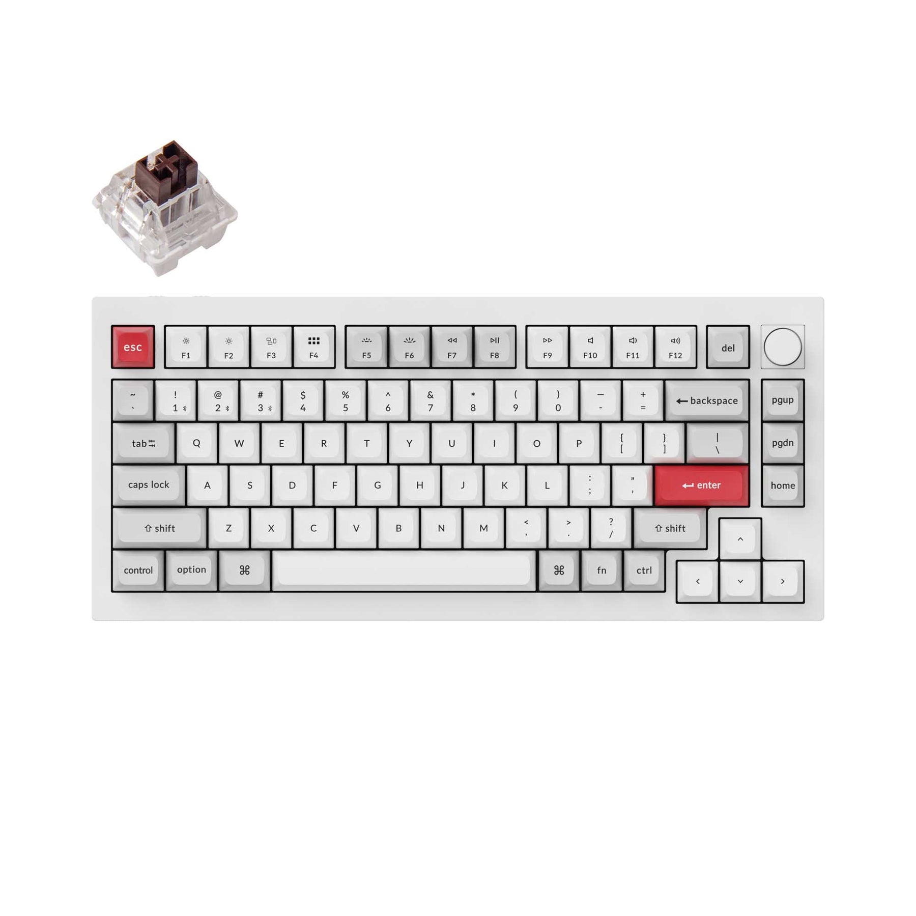 Clavier mécanique personnalisé sans fil Keychron Q1 Pro QMK/VIA (disposition US ANSI)