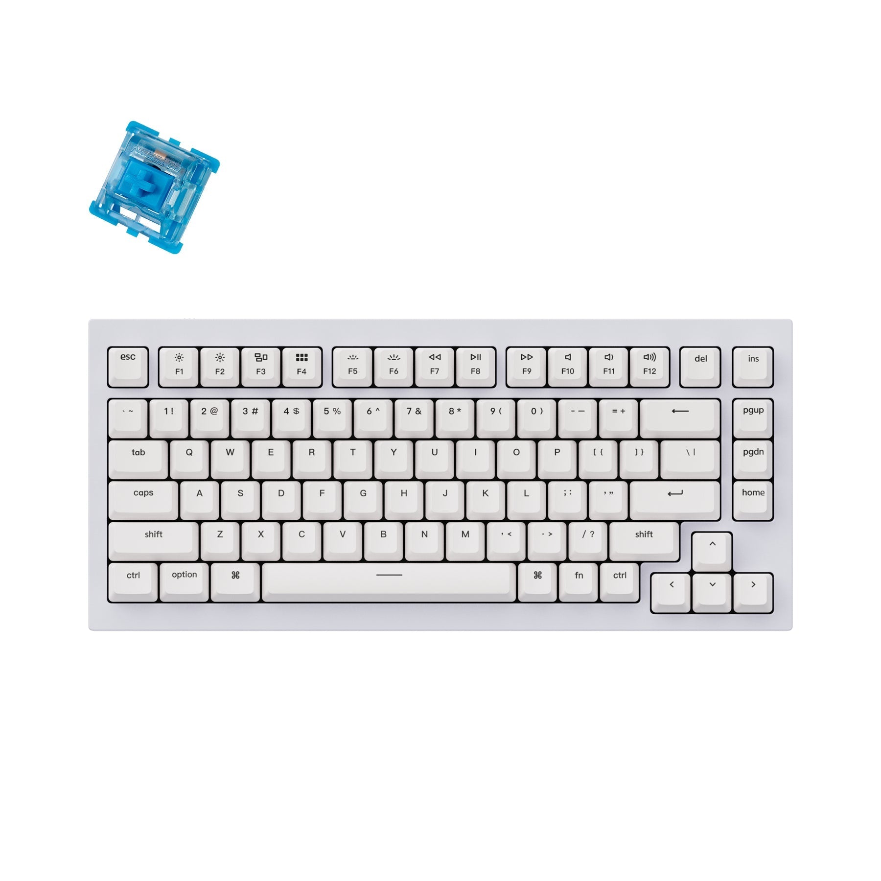 Clavier mécanique personnalisé filaire Keychron Q1 QMK (disposition US ANSI)