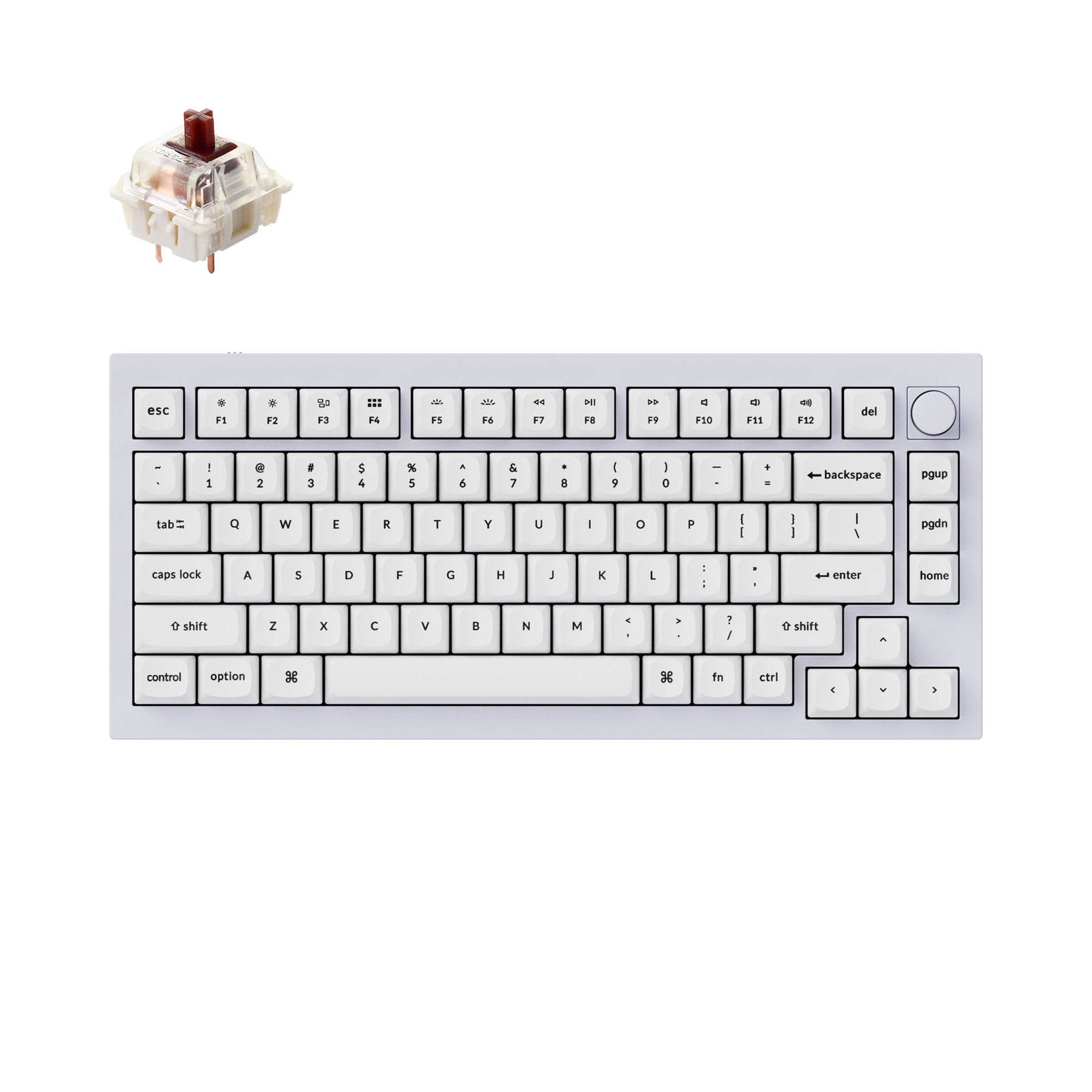 Clavier mécanique personnalisé filaire Keychron Q1 QMK - Version 2 (disposition US ANSI)