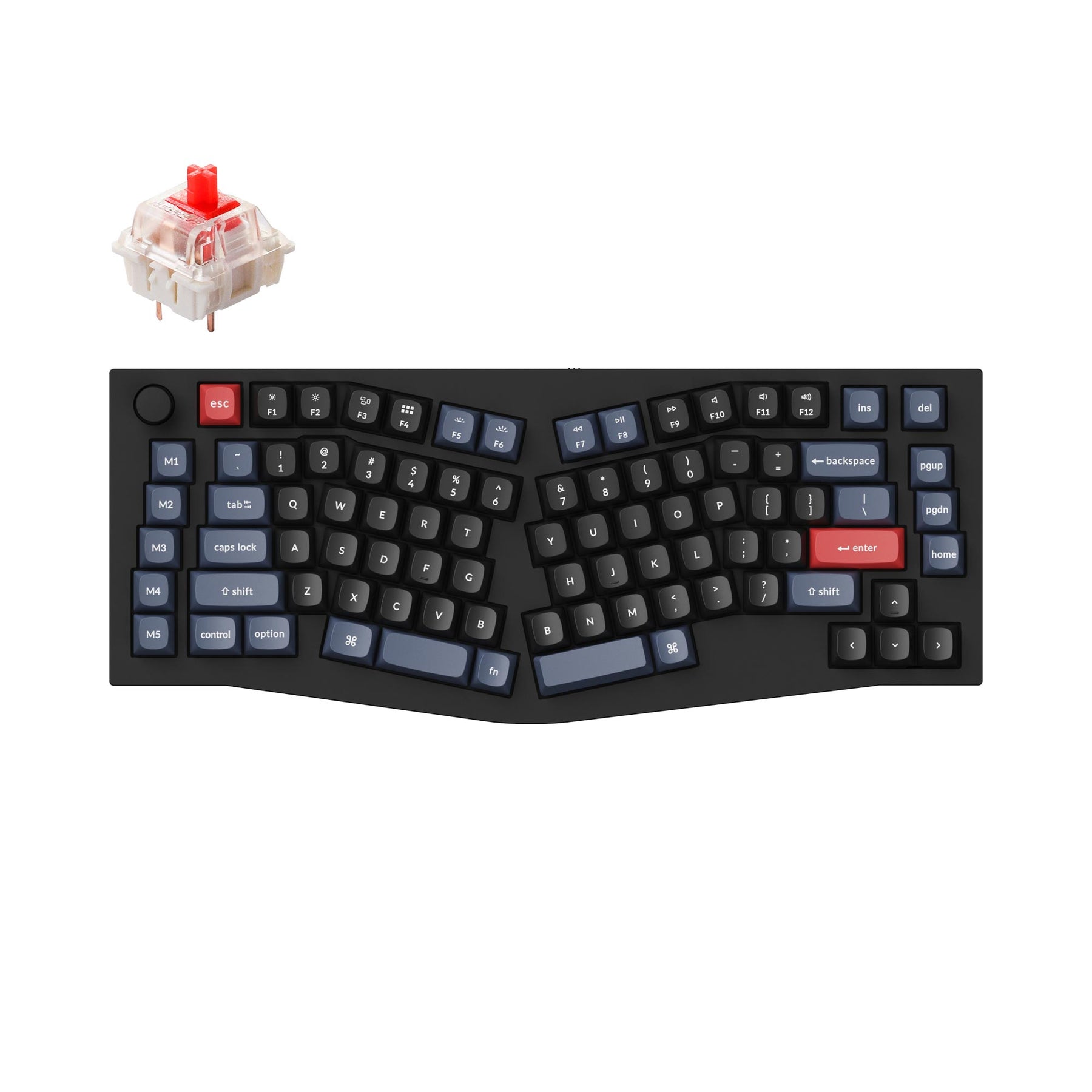 Keychron Q10 (disposition Alice) clavier mécanique personnalisé filaire QMK (disposition US ANSI)