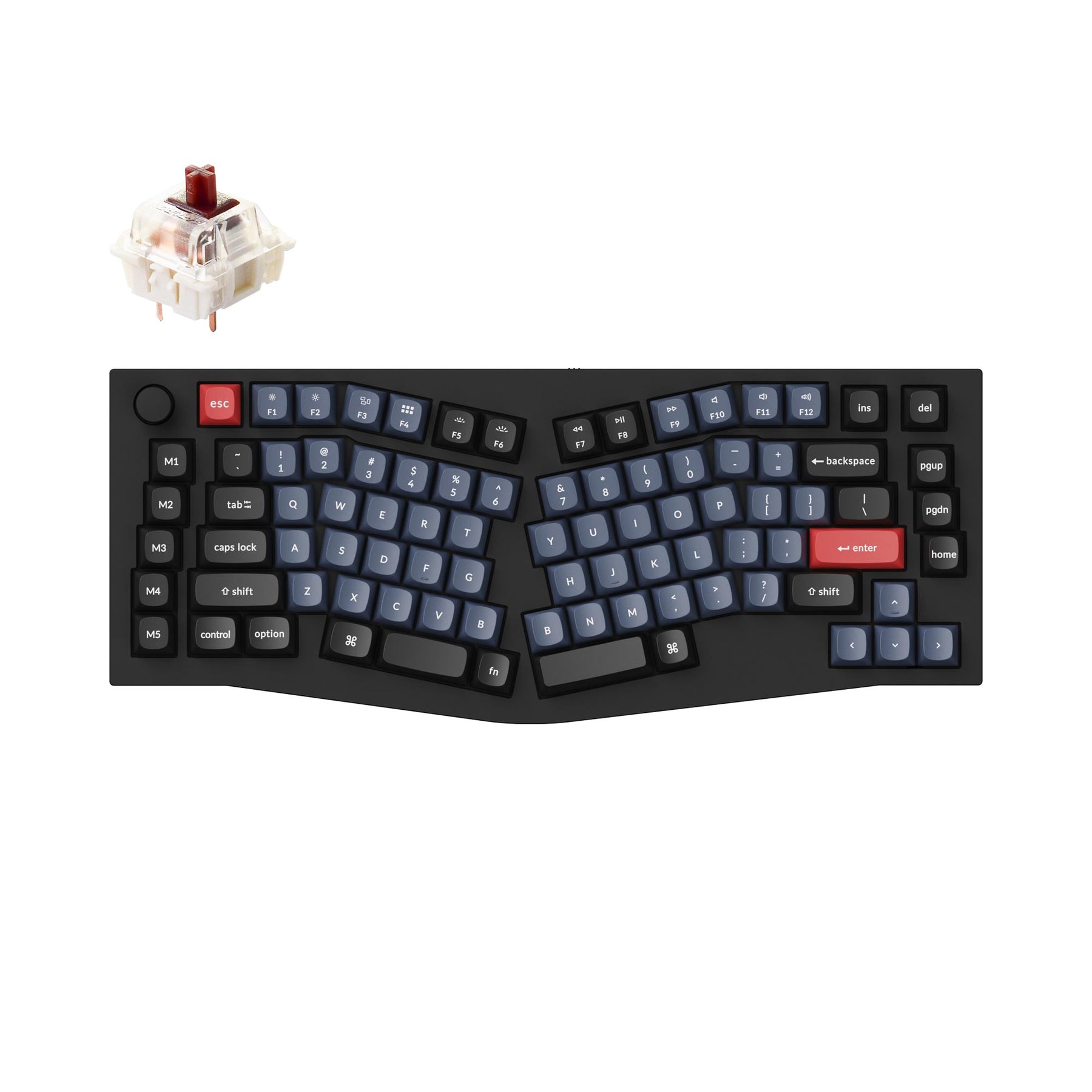 Keychron Q10 (disposition Alice) clavier mécanique personnalisé filaire QMK (disposition US ANSI)