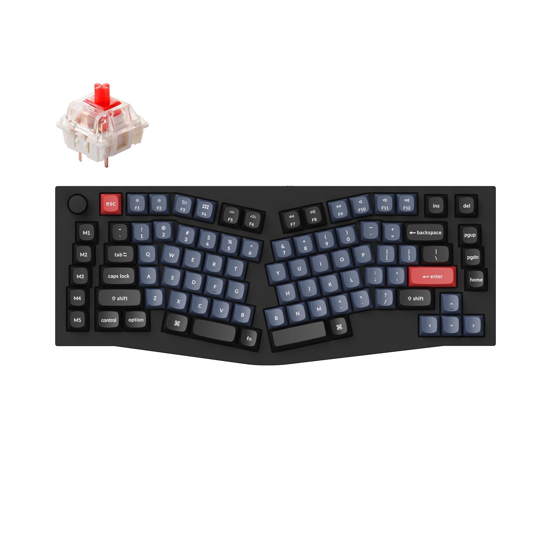 Keychron Q10 (disposition Alice) clavier mécanique personnalisé filaire QMK (disposition US ANSI)